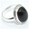 Image 3 : Silver Black Onyx(9.2ct) Ring (~weight 6.05g), Suggested Retail Value $200