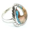 Image 3 : Silver Oster Turquoise(12.6ct) Ring (~weight 6.4g), Suggested Retail Value $250 (Estimated Selling P