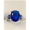 Image 2 : Ladies Sterling Silver Blue Topaz Style 1.2 carat ring