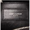 Image 6 : Saint Laurent YSL Black White Leather Classic Baby Duffle Bag
