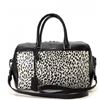 Image 8 : Saint Laurent YSL Black White Leather Classic Baby Duffle Bag