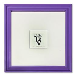 "Penelope Pussycat" Framed Limited Edition Etching with Hand-Tinted Color and Nu