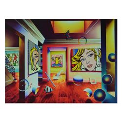 Ferjo, "Pop Interior" Limited Edition on Canvas, Numbered and Signed with Letter