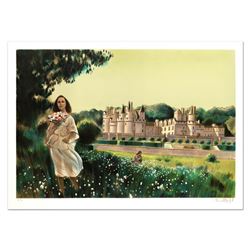 Robert Vernet Bonfort, "Summer Flowers" Limited Edition Lithograph, Numbered and