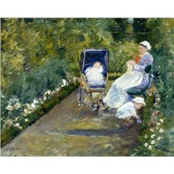 Cassatt - Children in the Garden with Nanny