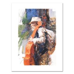 Pino (1931-2010), "The Red Viola" Limited Edition on Canvas, Numbered and Hand S