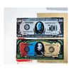 Image 1 : Steve Kaufman (1960-2010), "500 and 1000 Dollar Bills" Hand Signed and Numbered