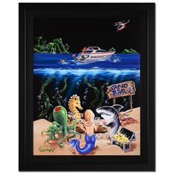 Michael Godard, "Sand Bar I" Framed Limited Edition on Canvas, Numbered and Sign