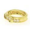 Image 4 : Jose Hess 18kt Yellow Gold 0.75 ctw Diamond Dual Buckle Band Ring