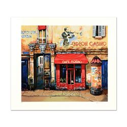 Alexander Borewko, "Cafe Furino" Limited Edition Giclee, Numbered and Hand Signe