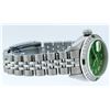 Image 4 : Rolex Ladies Stainless Steel Green Diamond & Emerald 26MM Datejust Wristwatch