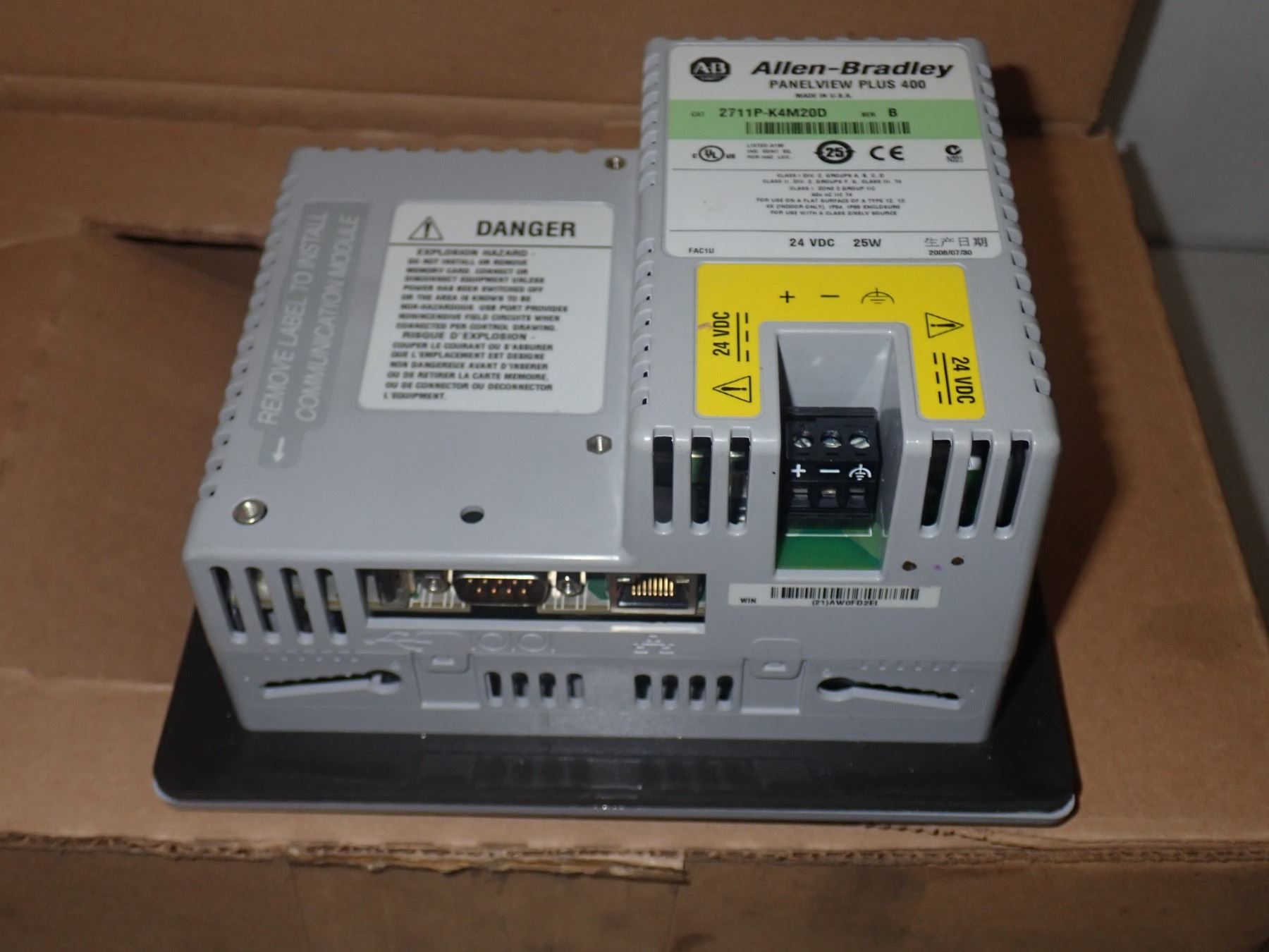 Panelview 400 Allen Bradley PanelView 400 #2711P-K4M20D