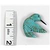 Image 8 : Zuni Turquoise Hummingbird Fetish by Adrin Cheama