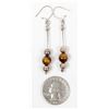 Image 4 : Sterling Tiger's Eye Earrings