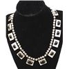 Image 1 : Silvertone Onyx Necklace