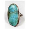 Image 1 : Navajo Old Pawn Sterling Turquoise Ring, Size 10