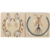 Image 1 : 2 Native American Navajo Sand Paintings by Todacheenie