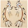 Image 2 : 2 Native American Navajo Sand Paintings by Todacheenie