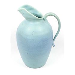 Van Briggle Blue Green Pottery Pitcher
