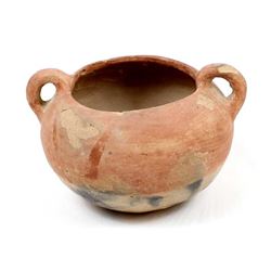 Vintage Mexican Redware Pottery Bowl