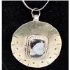 Image 2 : Snowflake Obsidian Pendant Necklace