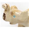 Image 2 : Zuni Travertine Elephant Fetish by Hiram Peynetsa