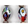 Image 2 : Silver Venetian Millefiori Bead Earrings