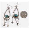 Image 6 : Navajo Old Pawn Sterling Turquoise Earrings