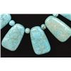Image 2 : Beautiful Block Turquoise Pendant Necklace