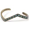 Image 2 : Navajo Sterling Chip Inlay Bracelet and Ring