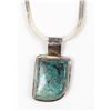 Image 1 : Sterling Turquoise Pendant Necklace