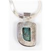 Image 7 : Sterling Turquoise Pendant Necklace