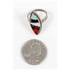Image 7 : Zuni Sterling Inlay Ring by R. & G. Terrazas
