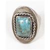 Image 1 : Navajo Sterling Turquoise Ring, Size 10.25