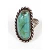 Image 1 : Navajo Old Pawn Sterling Turquoise Ring, Size 7.5