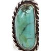 Image 2 : Navajo Old Pawn Sterling Turquoise Ring, Size 7.5