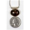 Image 5 : Sterling Amber Pendant Necklace