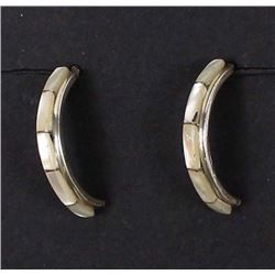 Zuni Sterling Inlay Earrings by Gloria Waseta