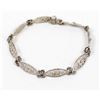 Image 1 : Vintage Silver Filigree Link Bracelet