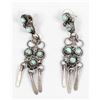 Image 1 : Zuni Sterling Turquoise Dangle Earrings