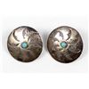 Image 1 : Navajo Old Pawn Sterling Turquoise Post Earrings