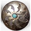 Image 2 : Navajo Old Pawn Sterling Turquoise Post Earrings