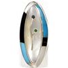 Image 2 : Zuni Sterling Inlay Ring, Size 10