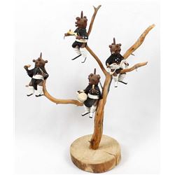 Vintage Navajo Mud Head Kachina Tree