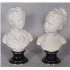 Image 1 : 1 PAIR OF LIMOGES BISQUE BUSTS in the 18th ce