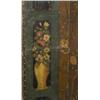 Image 3 : 1 PAINTED LEATHER FLOOR SCREEN with birds, 78