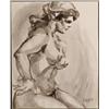 Image 1 : 1 REGINALD MARSH, 17"x13 3/4" watercolor, sea