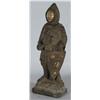 Image 1 : 1 CARVED STONE FIGURE OF A CRUSADER, 19" high