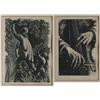 Image 1 : 1 CLAIRE LEIGHTON, a pair of woodcut engravin