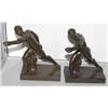 Image 1 : 1 PAIR OF ART DECO BRONZE ATHLETES, used as t